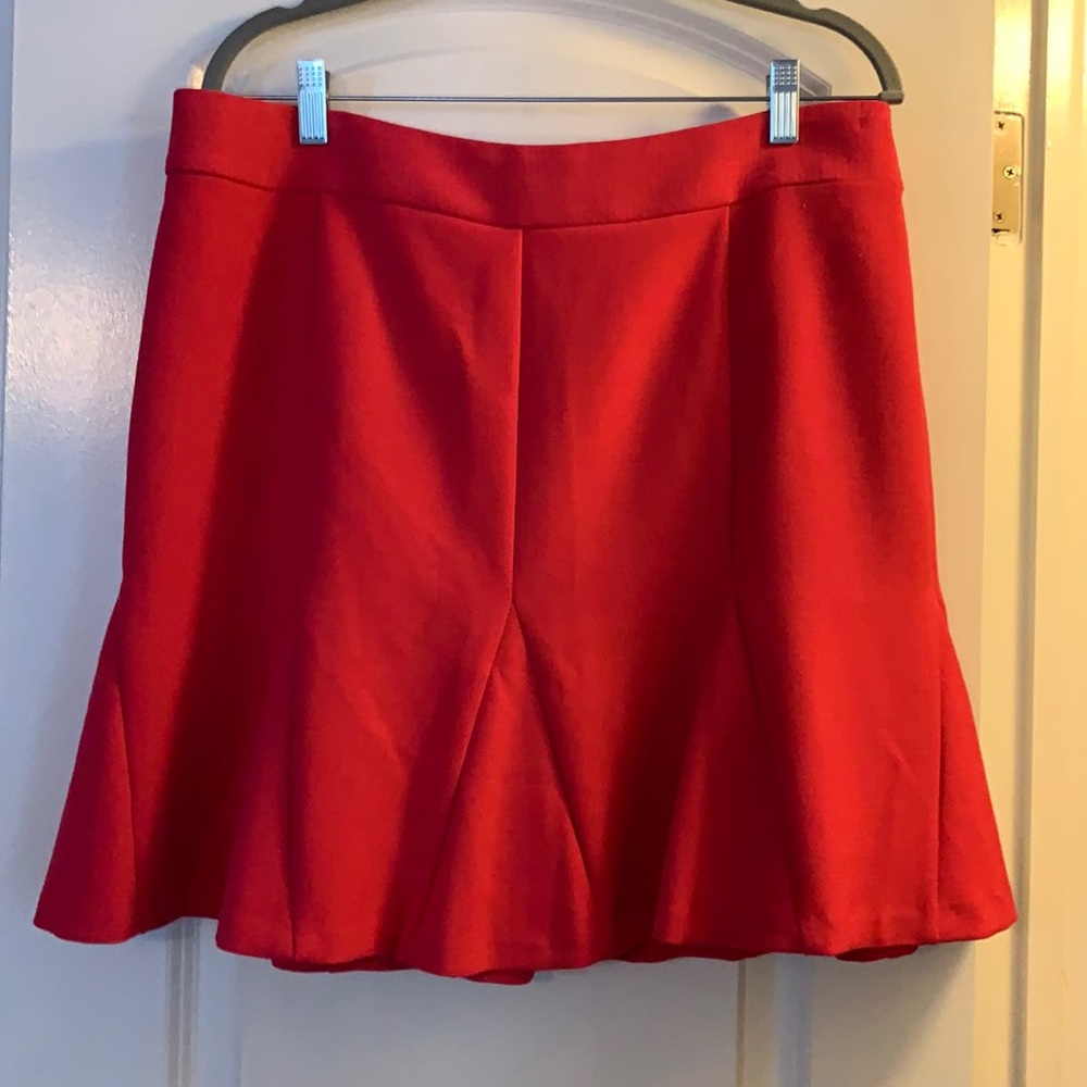 Banana Republic pink flounce skirt